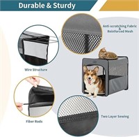 PETSFIT Soft Sided Dog Crate, Chewproof Design