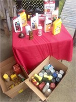 Paints, oils - misc garage items