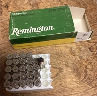 Half box of .38 Special Remington ammo