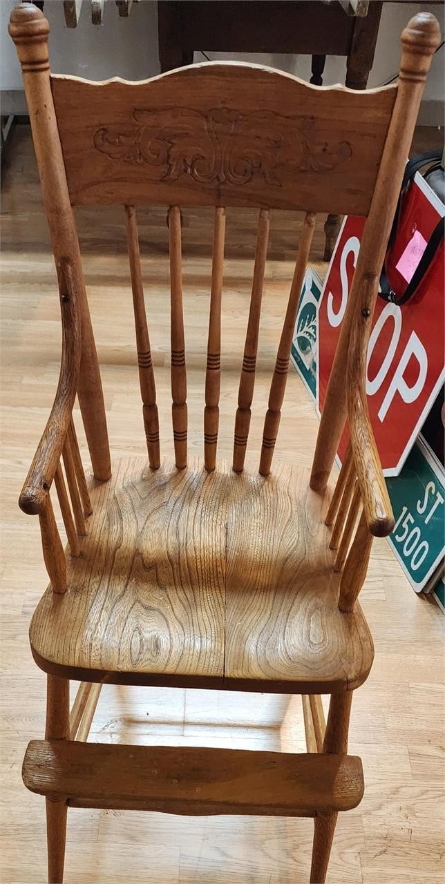Antique High Chair Oak