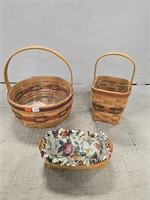 (3) Longaberger Baskets