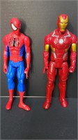 Spiderman and Iron Man Action Figures