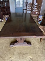 Ethan Allen Pine  Dining Table with 2 Leaf