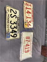 3 license plates