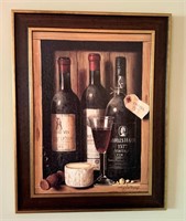 Framed Wine Art