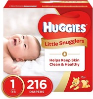 Huggies Little Snugglers Diapers Size 1, 216CT