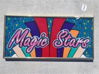 Framed Magic Stars Slot Glass