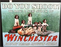 Metal Do You Shoot Winchester? sign