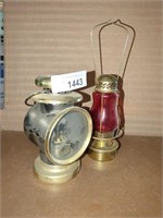 Vintage kerosene handheld lamps