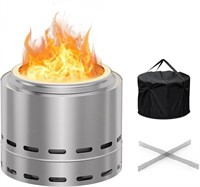 15in Outdoor Smokeless Fire Pit, Wood Burning