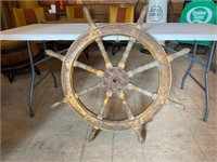 Large solid ships wheel