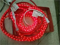 Christmas Red Rope Lights, working