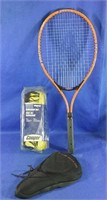 Badminton racket, volleyball net and mega gel