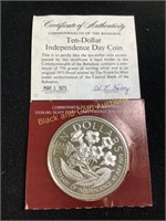 1975 Sterling silver $10 coin