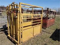 Steel cattle chute