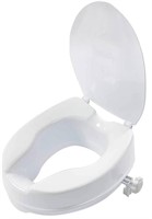PEPE 4 INCH ELEVATED TOILET SEAT WHITE
