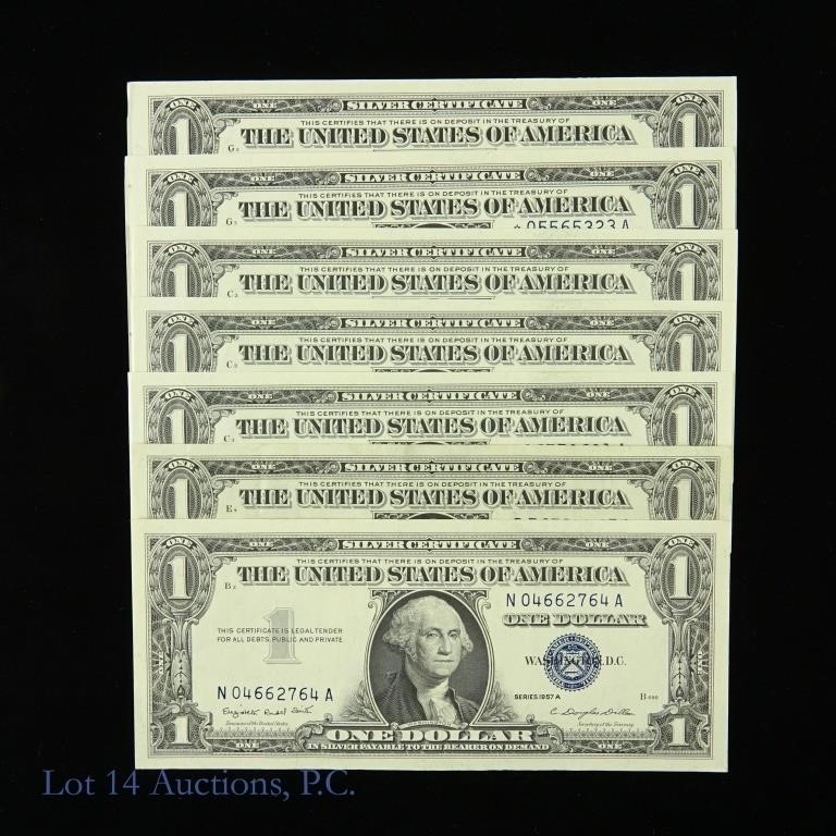 1957 U.S. Silver Certificates (7)