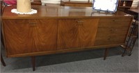 MID CENTURY COCKTAIL SIDEBOARD, 72” LONG