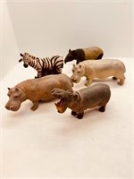 Assorted Safari, Schleich etc Animals 4-6"