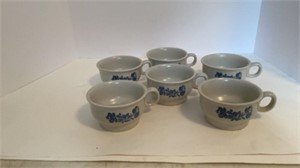 Vintage Pfaltzgraff Yorktown 6 Coffee Cups