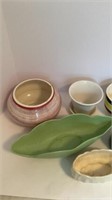 Mixed lot vintage Pottery Planters
