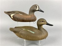 Marv Meyer Pair of Blue-Winged Teal Duck Decoys,