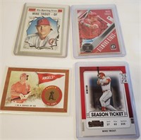 4 Mike Trout Cards