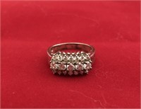 Vintage Diamonique & .925 SS Anniversary Ring