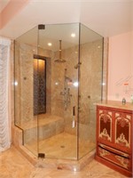 Glass Master Bath Shower Enclosure