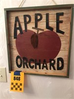Apple Orchard Picture - Approx 19 x 18