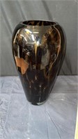 14” glass vase