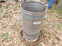 stainless steel and cast iron pig feeder