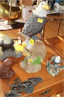 6 AMERICAN EAGLE FIGURINES