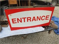 Vintage Double Sided Entrance Sign
