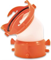 (N) Rhino 45 Degree Swivel Fitting, Translucent