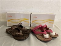 2 Pairs Of Orthaheel Women’s Sandals Size 10M