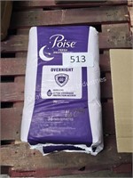 2-36ct poise overnight pads size 8