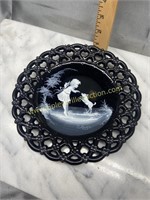 Hand painted westmoreland plate