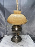 Bradley & Hubbard oil converted to electric lamp