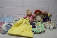 Cabbage Patch 2 Dolls, 1 Preemie, Clothes &