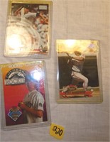 3 Rookie Baseball Cards