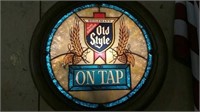 Old  Style beer lighted sign