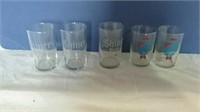 Old Style and Shiner beer glasses