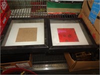 2 - 10X10 GLASS FRONT SHADOWBOXES