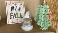 Decor Trees, Glass Containers, and “Hello Fall”