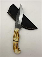9” Hand made Fixed Blade Knife w/ Sheath