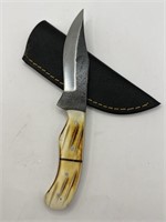 9” Hand made Fixed Blade Knife w/ Sheath