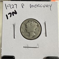 1927 MERCURY SILVER DIME