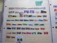 2 Sheets Foreign & Canadian stamps