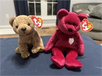 6 5th generation beanie babies pecan, valentina,